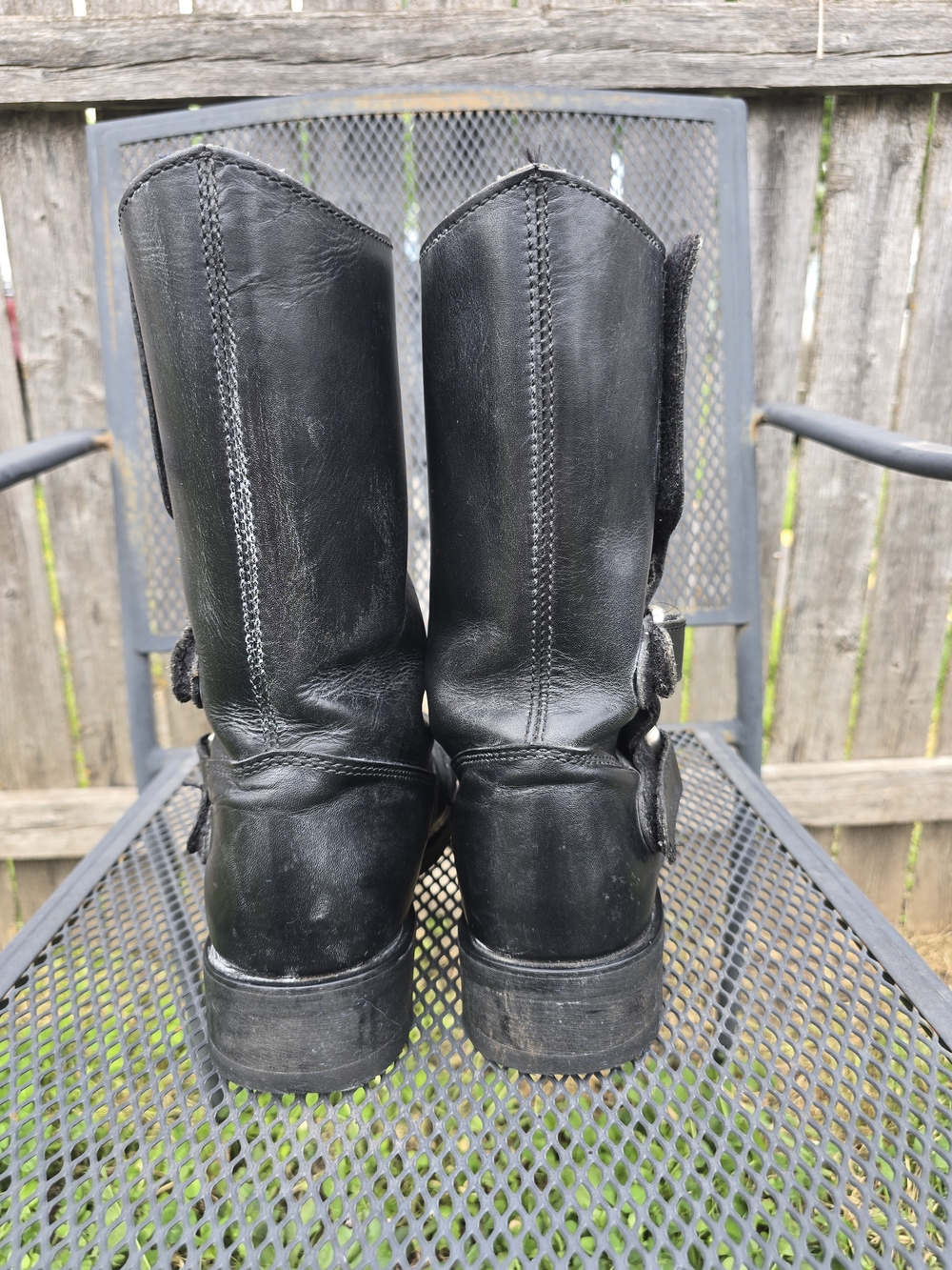 Harley-Davidson Black Leather Engineer/Biker Boots - Picture 4 of 9